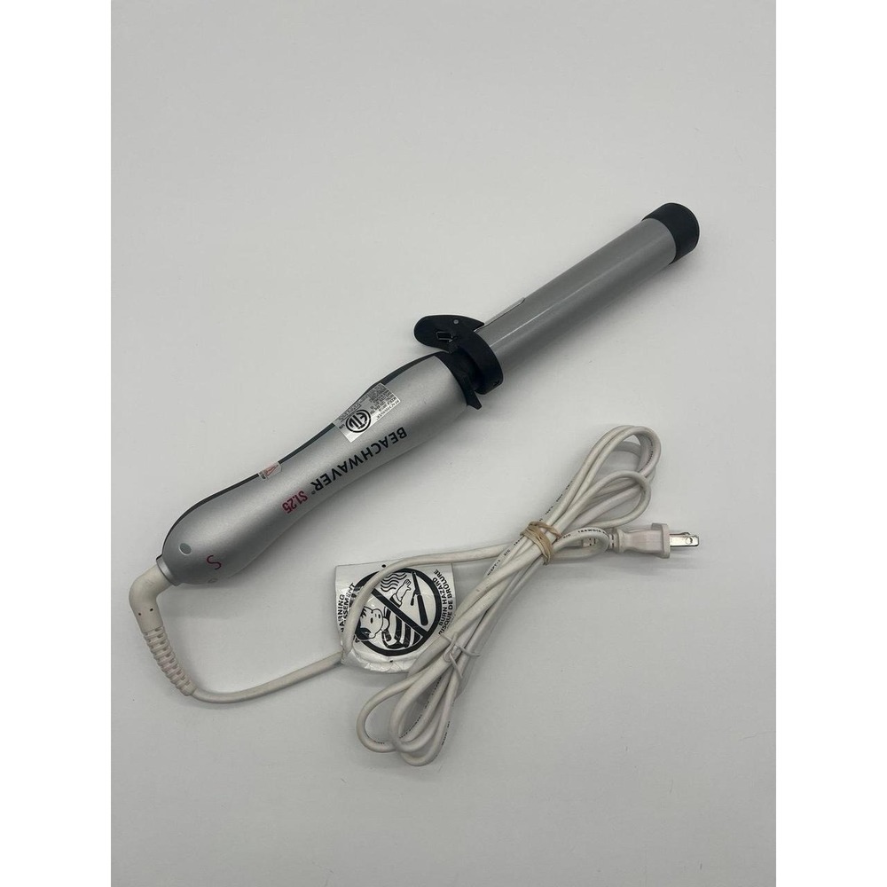 Beachwaver S1.25 Rotating Curling Iron Black Silver VGUC